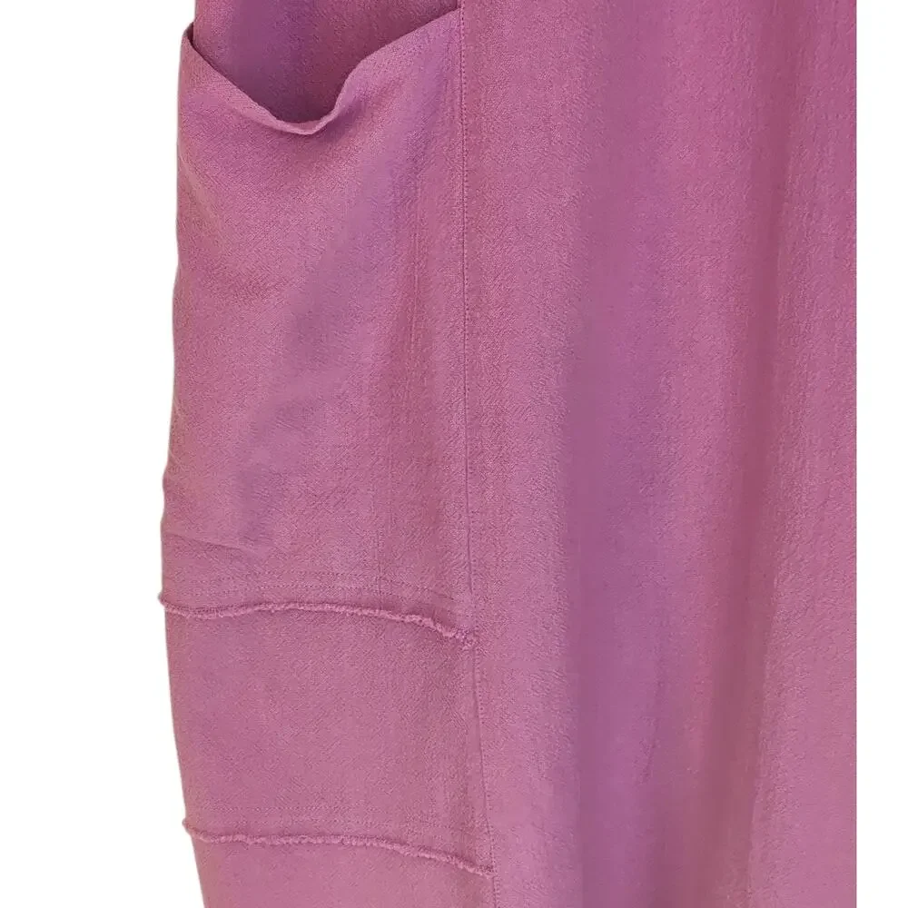 Soft Surroundings Orchid Purple Carpe Diem Cotton Gauze Lightweight Summer Dress